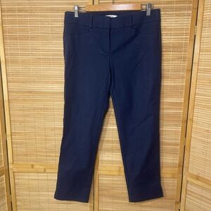 Lost Marisa riviera cropped pants navy blue slacks womans size 6